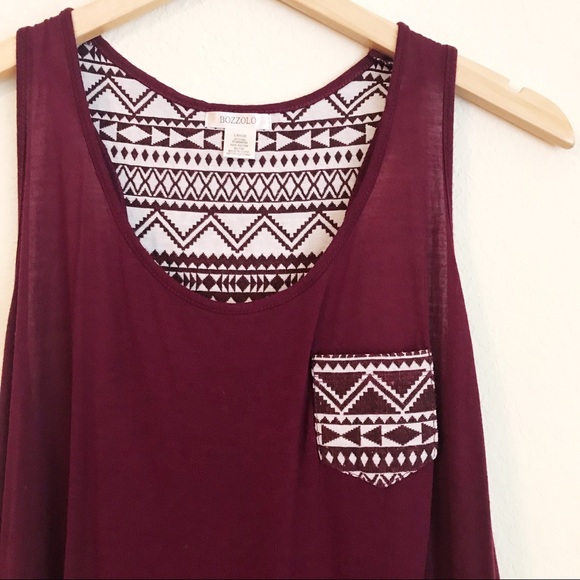 SOLD Tribal Patterned Tank - Picture 1 of 3